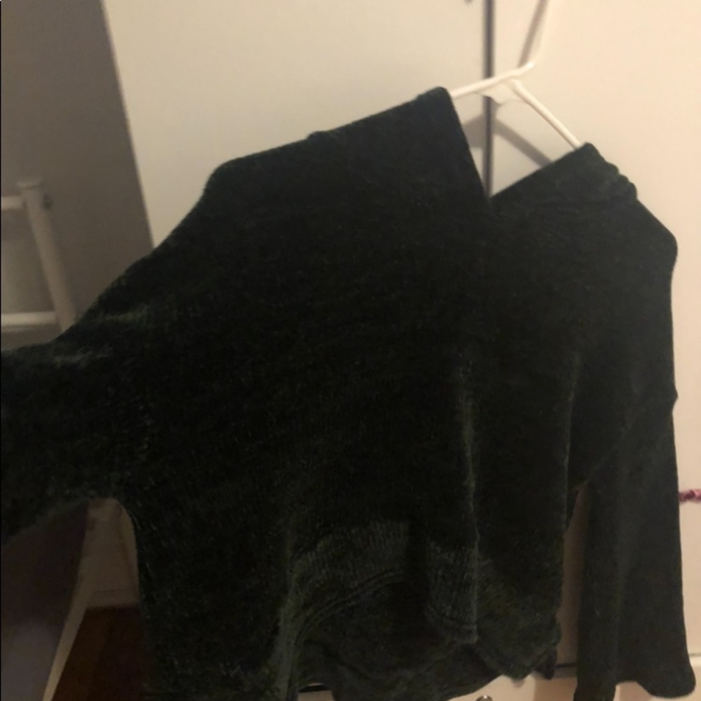 Green comfortable sweater